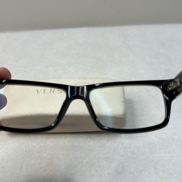 VERSACE BLACK SILVER MEDUSA OPTICAL “PRESCRIPTION” FRAMES AND BOX UNISEX - Picture 12 of 16